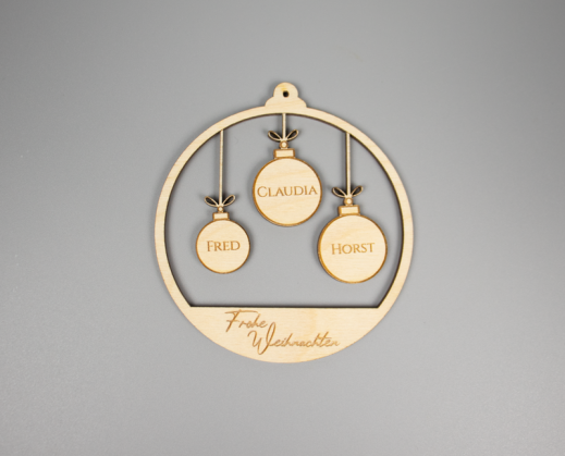 Weihnachtskugel personalisiert Familie_J